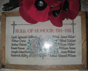 Turkdean Roll of Honour